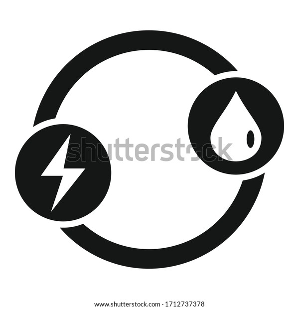 Hybrid\
car energy icon. Simple illustration of hybrid car energy vector\
icon for web design isolated on white\
background