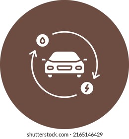 Hybrid Car icon vector image. Can also be used for Vehicles. Suitable for mobile apps, web apps and print media.