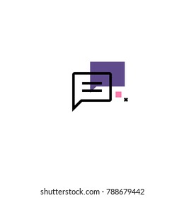 hybrid comment text icon