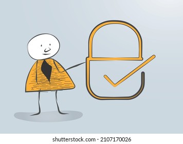 diseño de dibujos animados de iconos con precisión de la solución híbrida DDoS