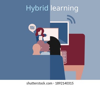Hybrid Learning Model For Learning Both From Home And Face To Face