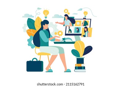 Hybrid work after crisis covid-19 woman work. hybrid clothing for work home or office employee choice. remote work from home or office selection of employees. businessman working from home or office