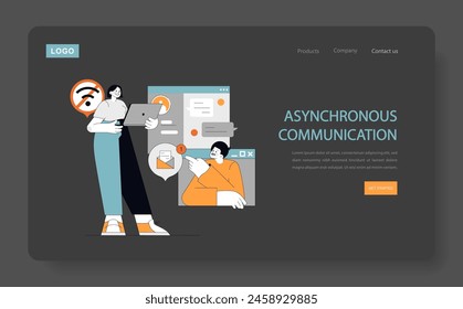 Hybrid Work Models concept Efficient time management with flexible scheduling in a digitalized work landscape Blending professional and personal life Vector illustration