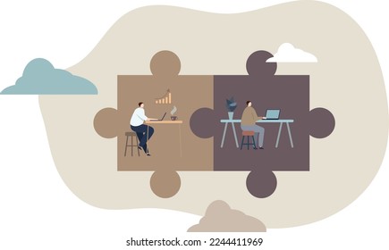 Hybrid work with part time job from home and office.Scheduled workspace location for flexibility and efficiency.