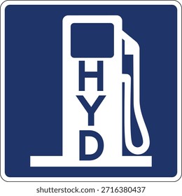 HYD, Hydrogen Alternative Fuel Editable Vector Design