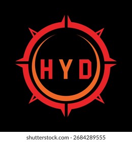 HYD letter design. HYD letter technology logo design. HYD Monogram logo design for an entrepreneur and business.