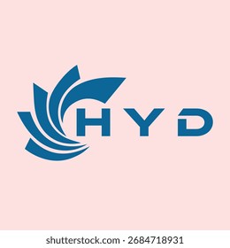 HYD letter design. HYD letter technology logo design. HYD Monogram logo design for an entrepreneur and business.