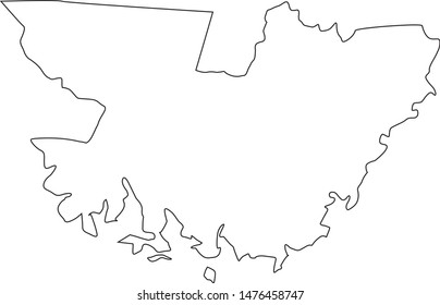 Hyde Map in the State of North Carolina