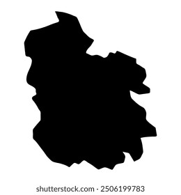 Hyderabad district map, administrative division of Pakistan. Vector illustration.