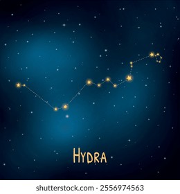 Hydra constellation: celestial beauty and astronomy inspiration in the night sky.