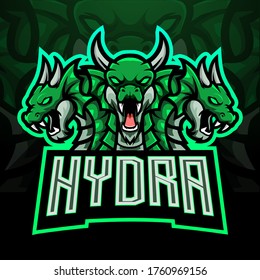 Hydra esport logo mascot design