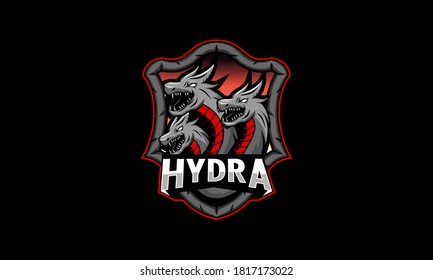 Hydra esport logo vector. Esport gaming logo