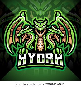 Hydra esport mascot logo design