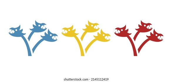 Hydra icon on a white background, vector illustration