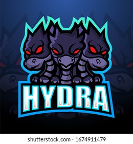 Hydra mascot esport logo design