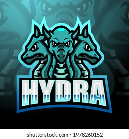 Hydra mascot esport logo design