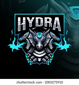 Hydra mascot logo esport template design