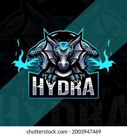 Hydra mascot logo esport template