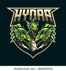 Hydra mascot logo for team eSport and sport