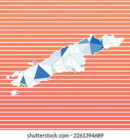 Hydra vector illustration. Hydra design on gradient stripes background. Technology, internet, network, telecommunication concept. Elegant vector illustration.