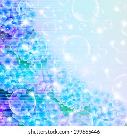 Hydrangea flower background