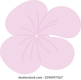 Hydrangea Flower Hand Drawn Vector Illustration