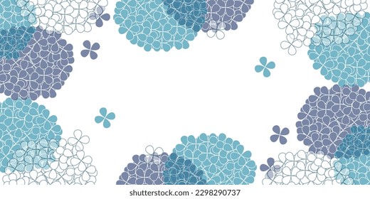 Hydrangea Flower Japanese Pattern Background