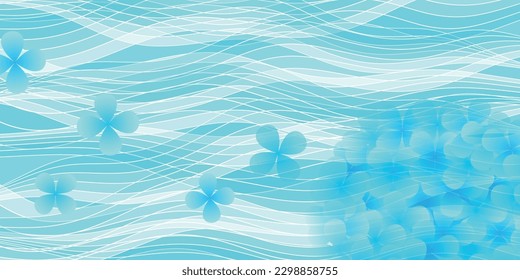 Hydrangea Flower Japanese Pattern Background