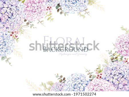 Similar – Image, Stock Photo Hydrangea flower in summer