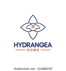 HYDRANGEA Homes Vector Logo template