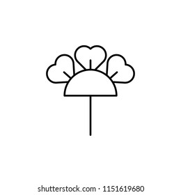 hydrangea icon. Element of nature icon for mobile concept and web apps. Thin line hydrangea icon can be used for web and mobile