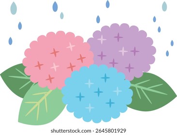 Higiene e chuva, estação chuvosa, ilustração vetorial
