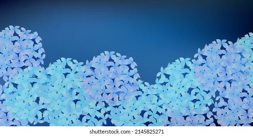 Hydrangea rainy season flower background