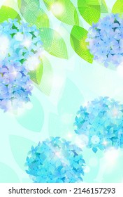 Hydrangea rainy season flower background