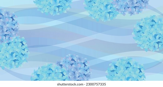 Fondo de las flores de la temporada de lluvia de Hydrangea