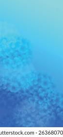 hydrangea rainy season flower background