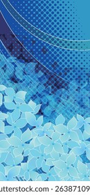 hydrangea rainy season flower background