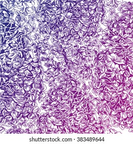 Hydrangea seamless pattern