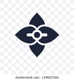 Hydrangea transparent icon. Hydrangea symbol design from Nature collection. Simple element vector illustration on transparent background.