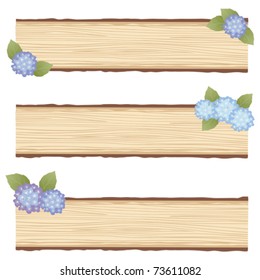 hydrangea wood board