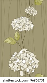 hydrangeas - seamless pattern