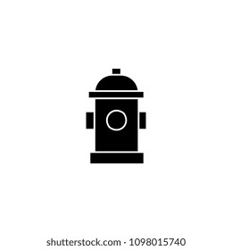 Hydrant black icon concept. Hydrant  vector sign, symbol, illustration.