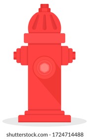 hydrant fire rescue. object flat color vector illustration