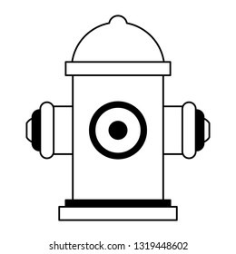 Hydrant firefighter tool black and white