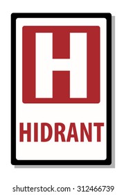 Hydrant. Flat Simple Sign/Symbol Icon