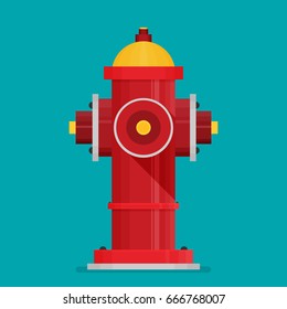 hydrant flat vector icon