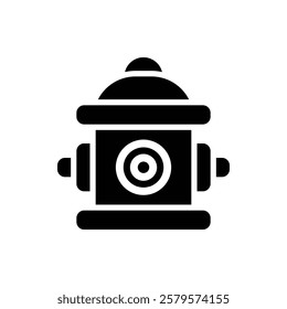 Hydrant Glyph Icon. Hydrant Icon