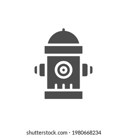 Hydrant Icon Black and White Vector Graphic