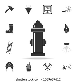 hydrant icon. Detailed set icons of firefighter element icons. Premium quality graphic design. One of the collection icons for websites, web design, mobile app on white background