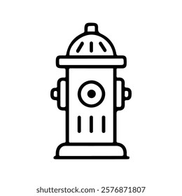 Hydrant icon. Fire Hydrant icon. Fire safety icon. Emergency Water Pipe for Fire Team. Vector Illustration. EPS 10